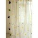 Lemon block printed curtain with tassles