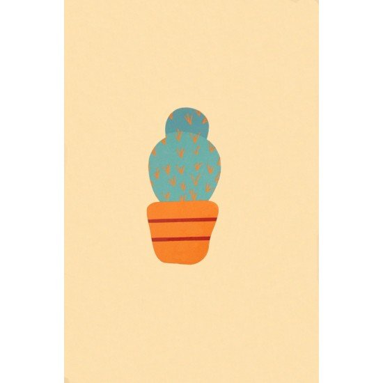 Blue Pot Cactus Wall Hook