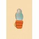 Blue Pot Cactus Wall Hook