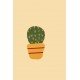 Green Pot Cactus Wall Hook