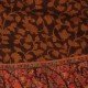 Brown on Black Leaf Kani Multicolour Border Stole