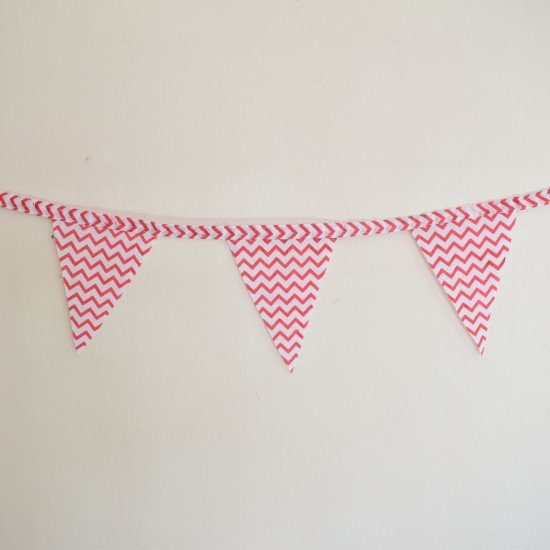 Red Zig Zag Bunting