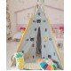 Bear Applique Teepee tent