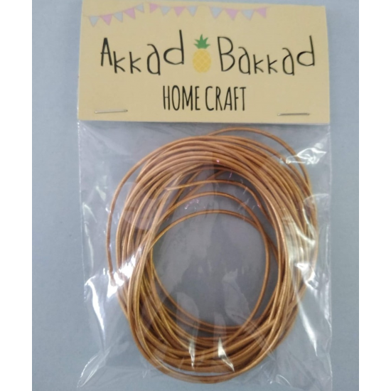 Copper coloured leather cord