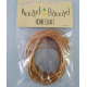 Copper coloured leather cord