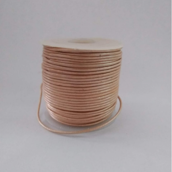 Sea shell coloured leather cord