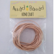 Sea shell coloured leather cord