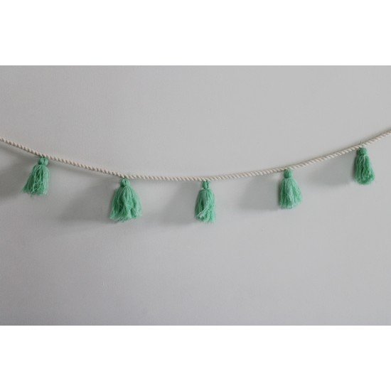 Pastel Green tassel Bunting