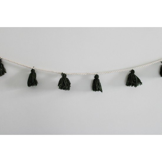 Olive Green tassel Bunting