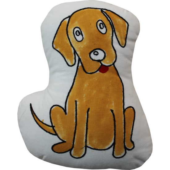 Golden Retriever Dog Shape Cushion