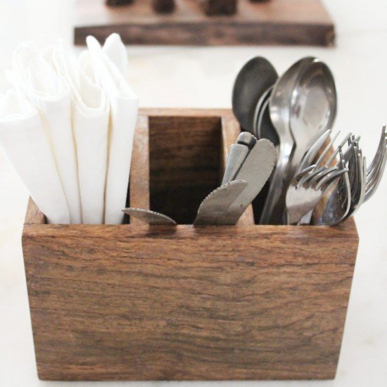 Wood Utensil holder